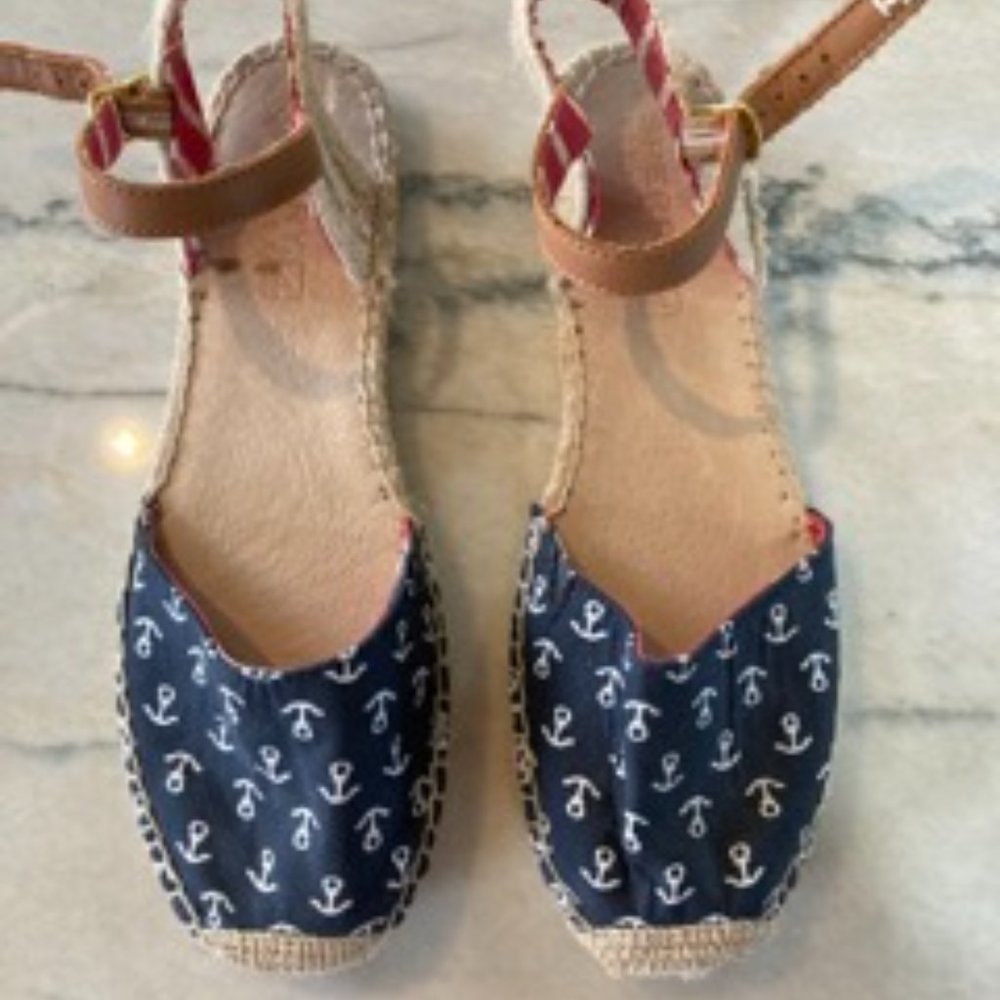 Sperry Espadrille Anchor Print Sandals
